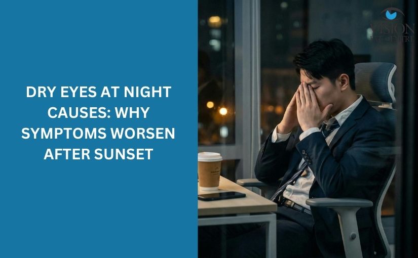 Dry Eyes at Night Causes: Why Symptoms Worsen After Sunset